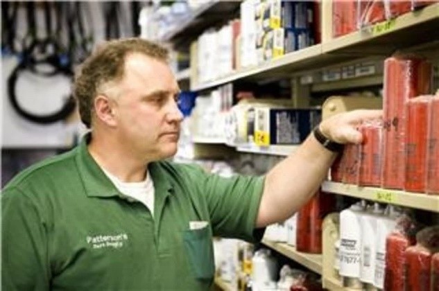 Patterson's Parts service counter